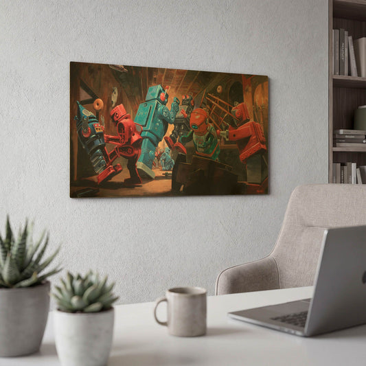 'Malfunction Mute' By Eric Joyner Gold Metal Wall Art