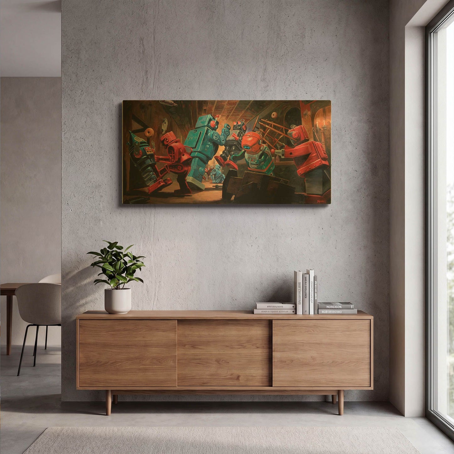 'Malfunction Mute' By Eric Joyner Gold Metal Wall Art