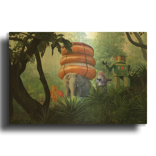 'On Tiger Mountain' By Eric Joyner Gold Metal Wall Art