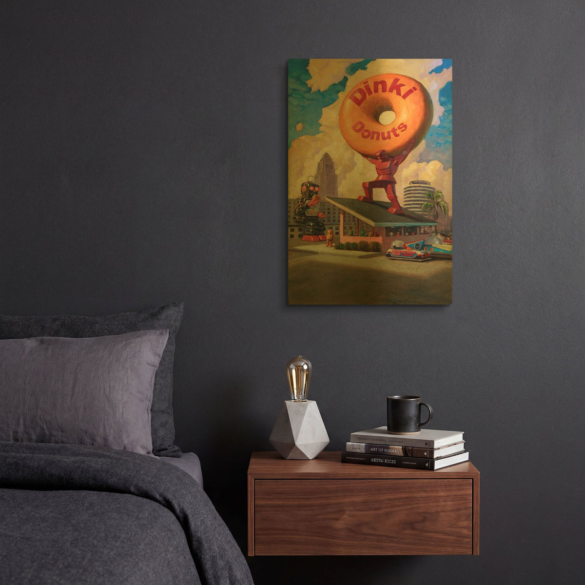 'Robo Atlas' By Eric Joyner Gold Metal Wall Art