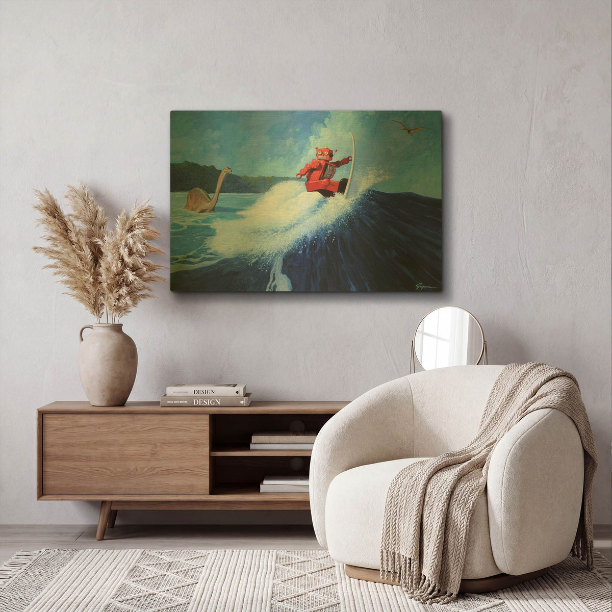 'Surfer Joe' By Eric Joyner Gold Metal Wall Art