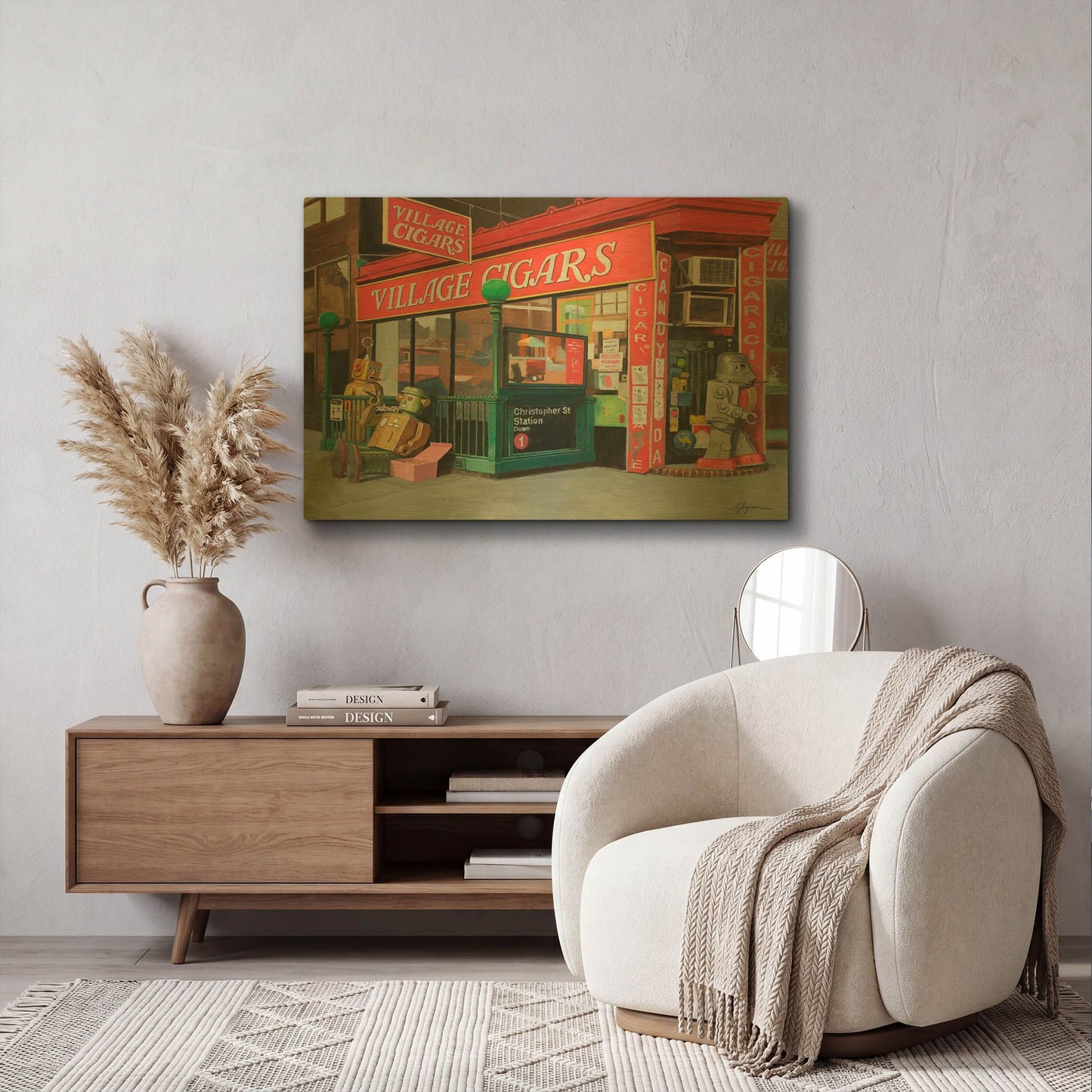 'The Connoisseurs 2' By Eric Joyner Gold Metal Wall Art