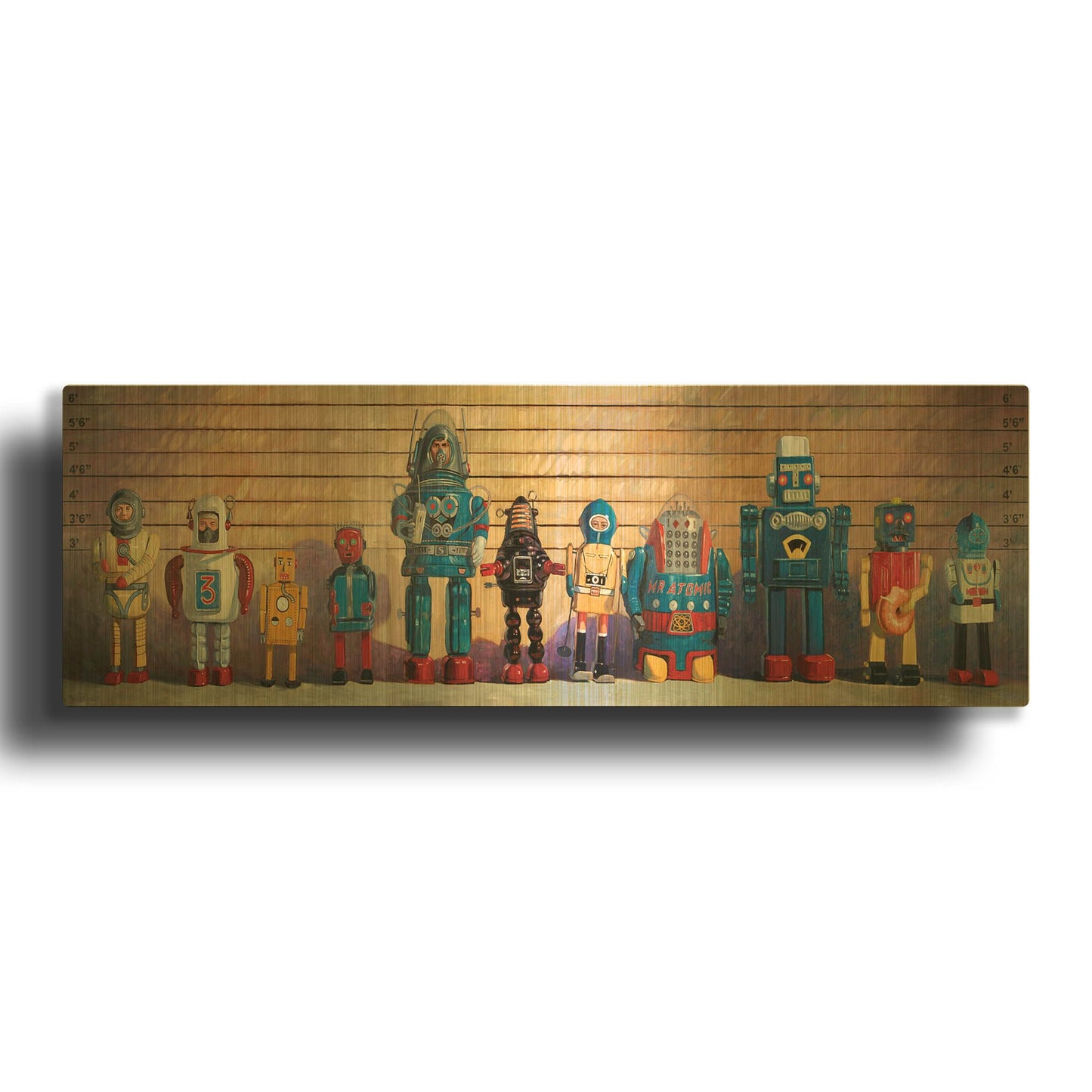 'Usual Sus' By Eric Joyner Gold Metal Wall Art
