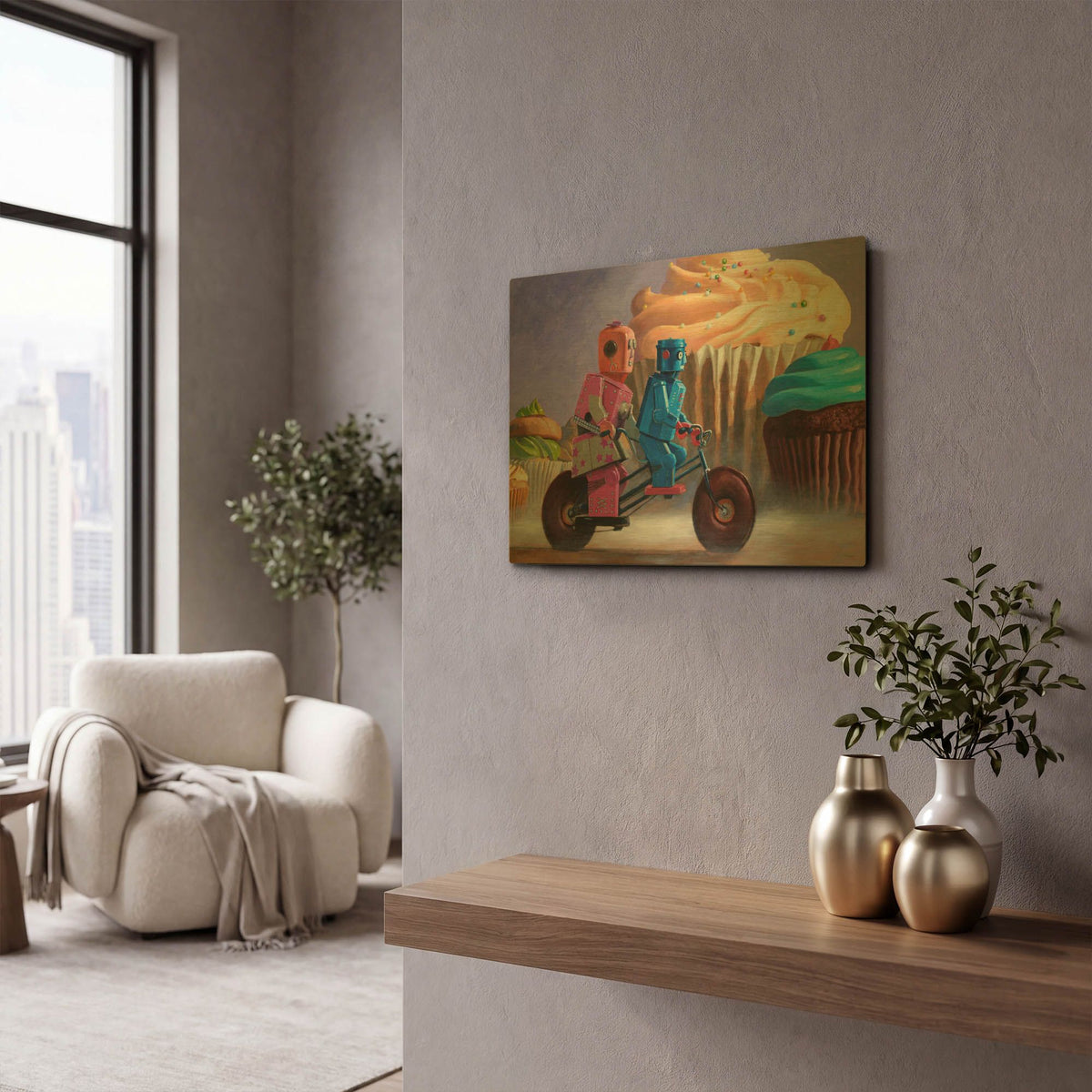 'Misty Path' By Eric Joyner Gold Metal Wall Art