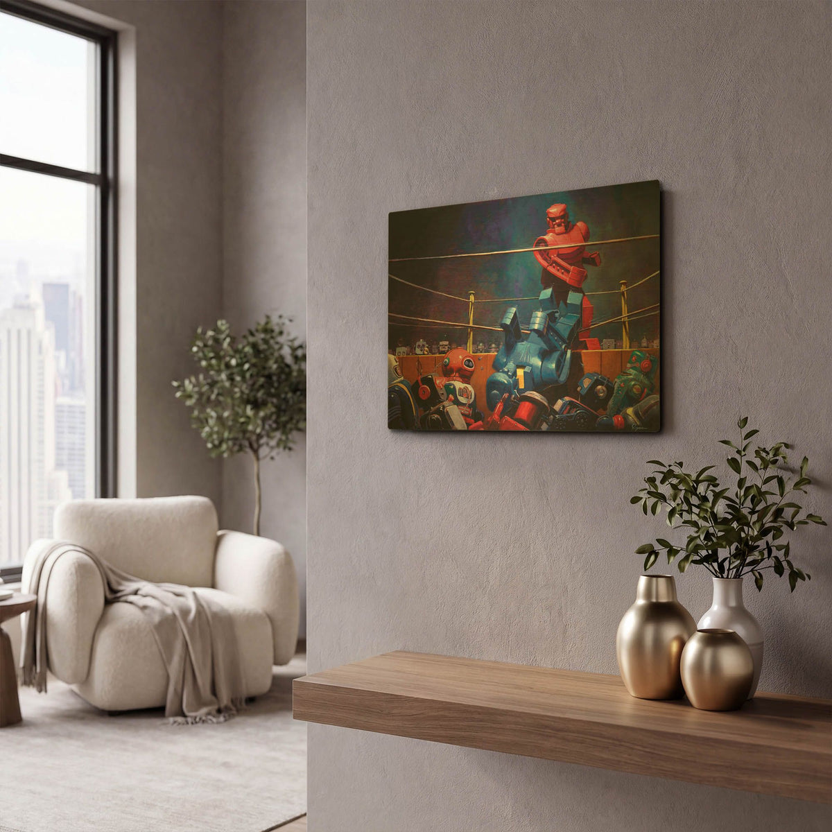 'Roc Sock' By Eric Joyner Gold Metal Wall Art