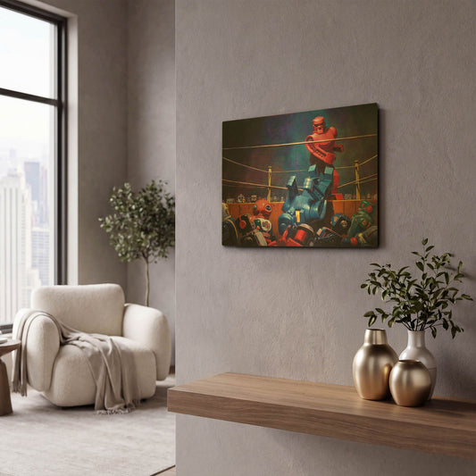 'Roc Sock' By Eric Joyner Gold Metal Wall Art