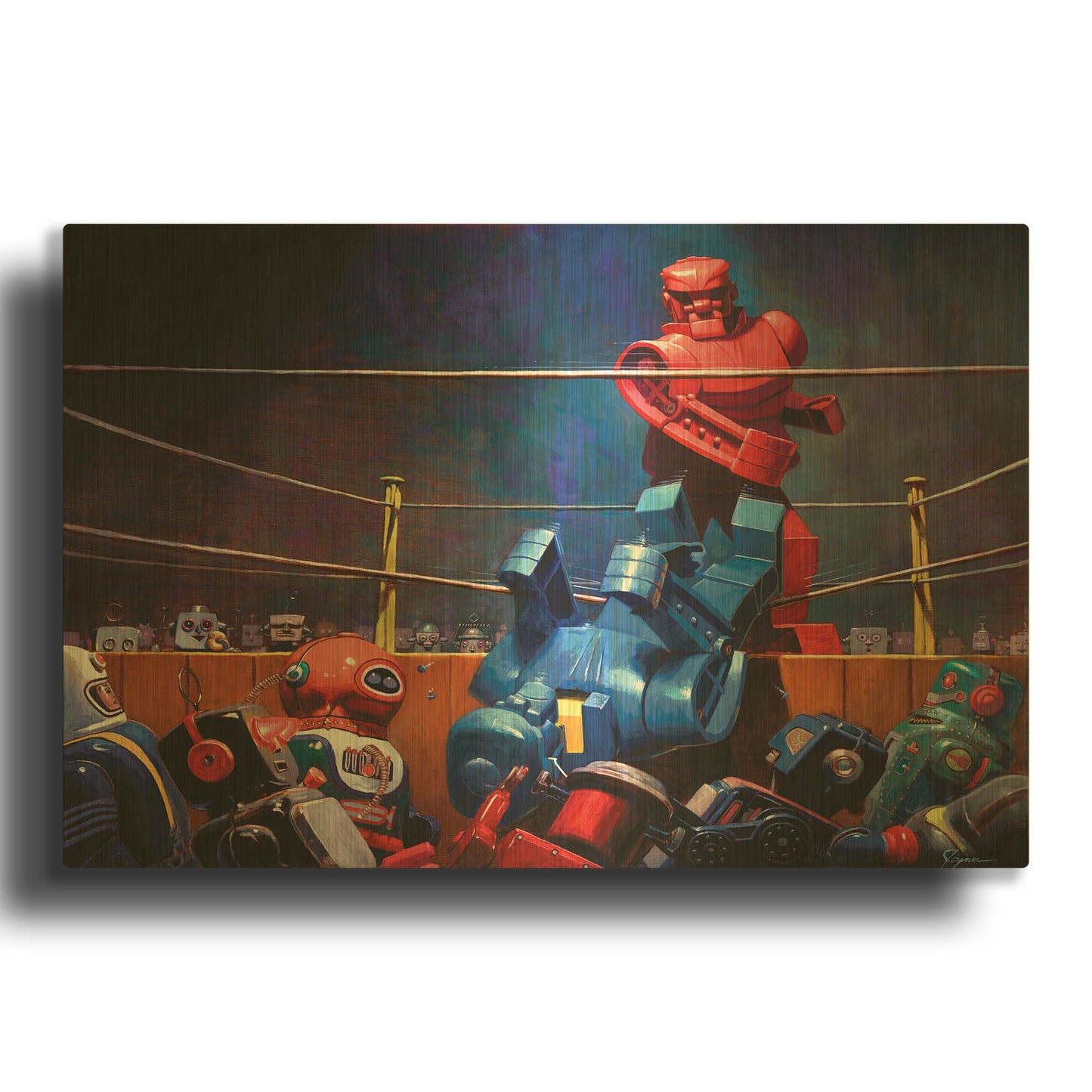 'Roc Sock' By Eric Joyner Gold Metal Wall Art