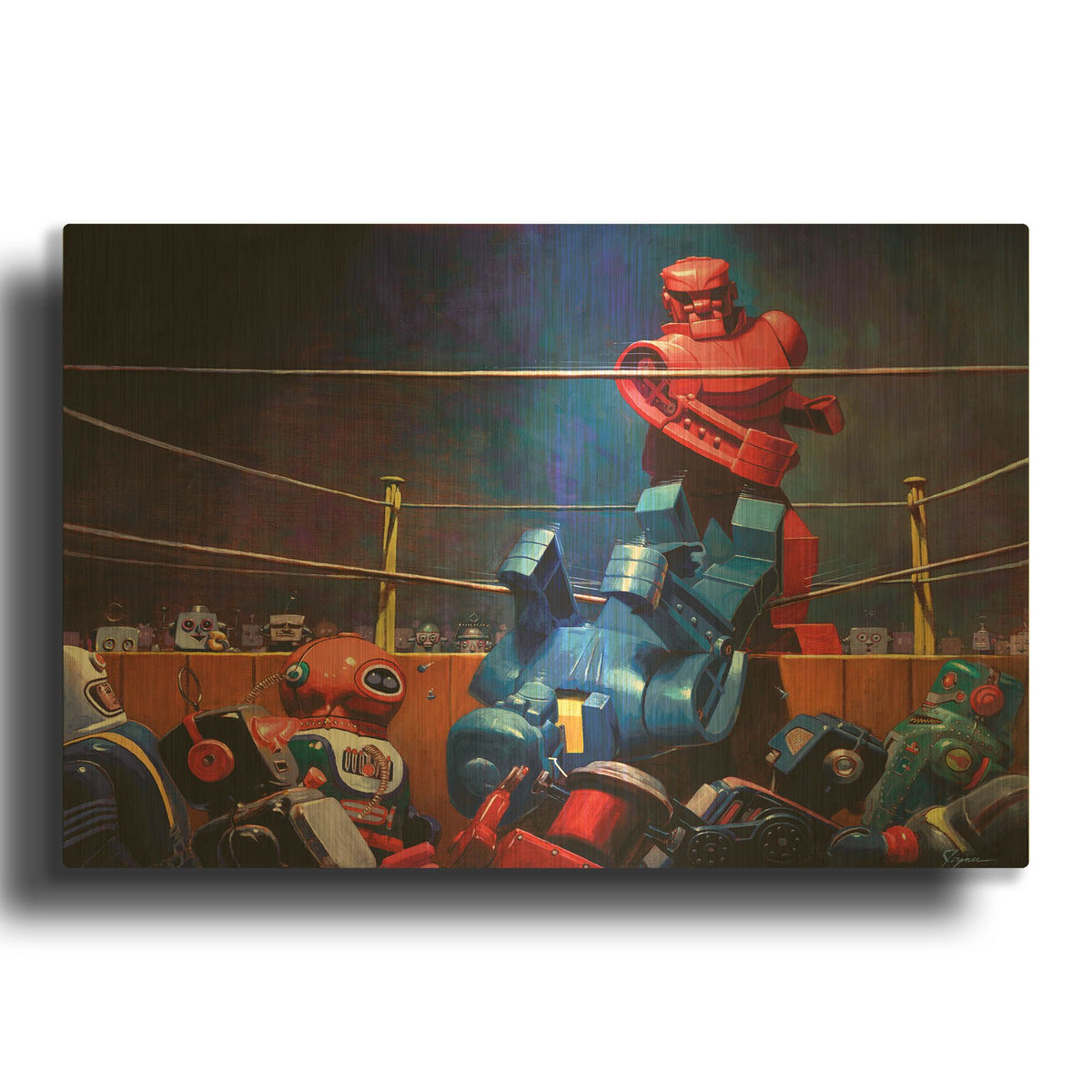 'Roc Sock' By Eric Joyner Gold Metal Wall Art