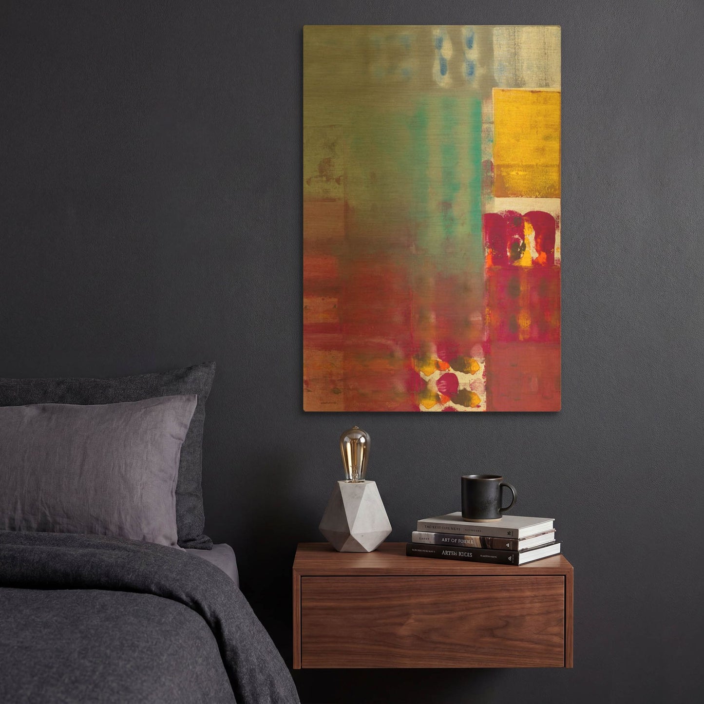'The Storm Passes By' By Hooshang Khorasani Gold Metal Wall Art
