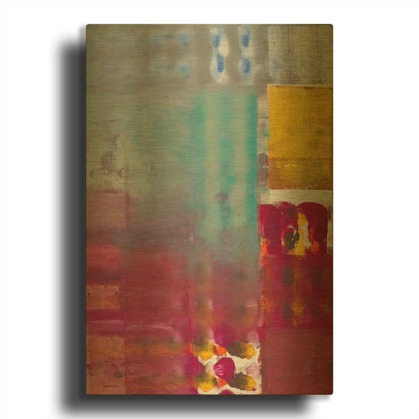 'The Storm Passes By' By Hooshang Khorasani Gold Metal Wall Art