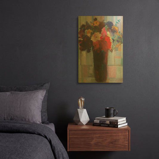 'Touch of Pink' By Hooshang Khorasani Gold Metal Wall Art