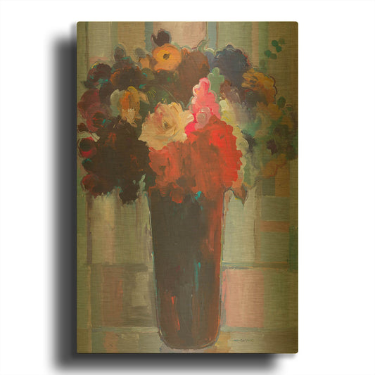 'Touch of Pink' By Hooshang Khorasani Gold Metal Wall Art