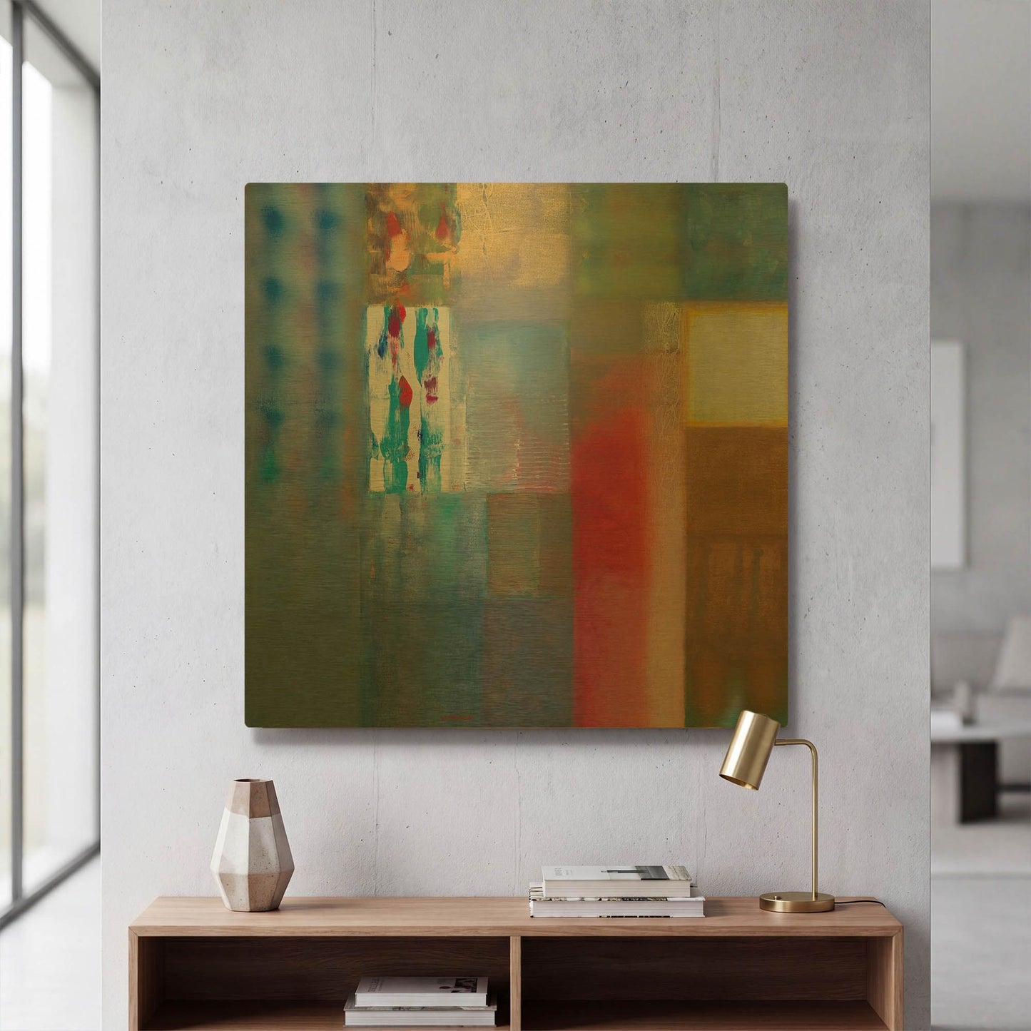'Calm after the Storm' By Hooshang Khorasani Gold Metal Wall Art
