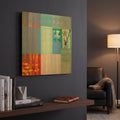 'Color Storm at the Beach II' By Hooshang Khorasani Gold Metal Wall Art