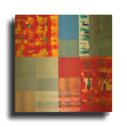 'Colors of the Storm' By Hooshang Khorasani Gold Metal Wall Art