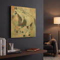 'Night Thunder' By Hooshang Khorasani Gold Metal Wall Art