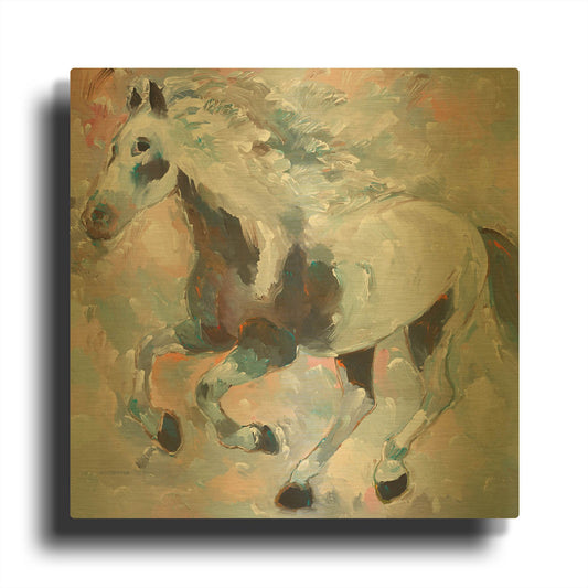 'Night Thunder' By Hooshang Khorasani Gold Metal Wall Art