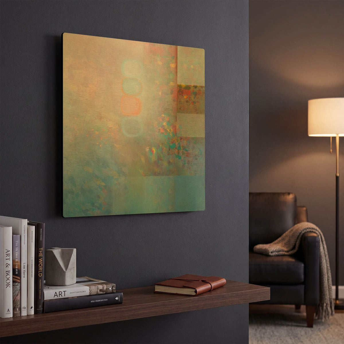 'Harmonies II' By Hooshang Khorasani Gold Metal Wall Art