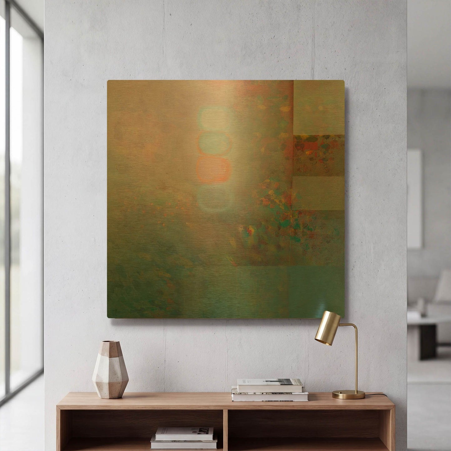 'Harmonies II' By Hooshang Khorasani Gold Metal Wall Art