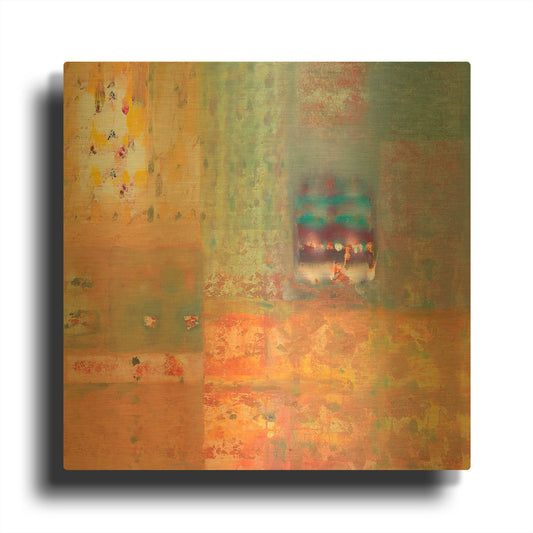 'Harmonies III' By Hooshang Khorasani Gold Metal Wall Art