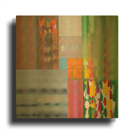 'Color Storm Forecast' By Hooshang Khorasani Gold Metal Wall Art