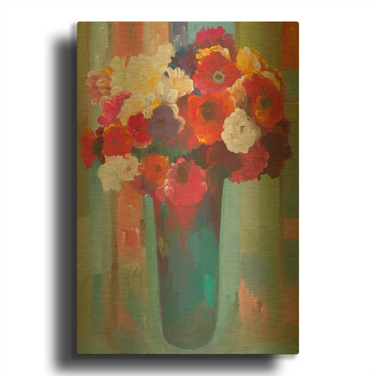 'Bright Bouquet' By Hooshang Khorasani Gold Metal Wall Art