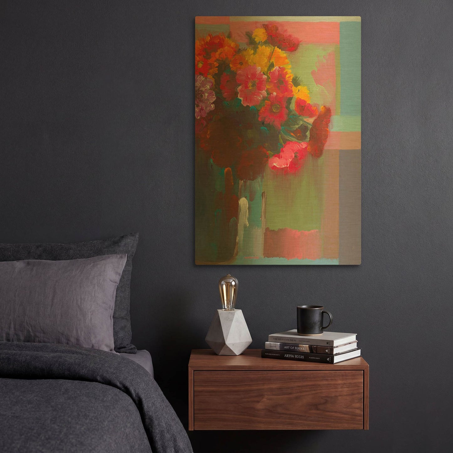 'Nearby Nature' By Hooshang Khorasani Gold Metal Wall Art