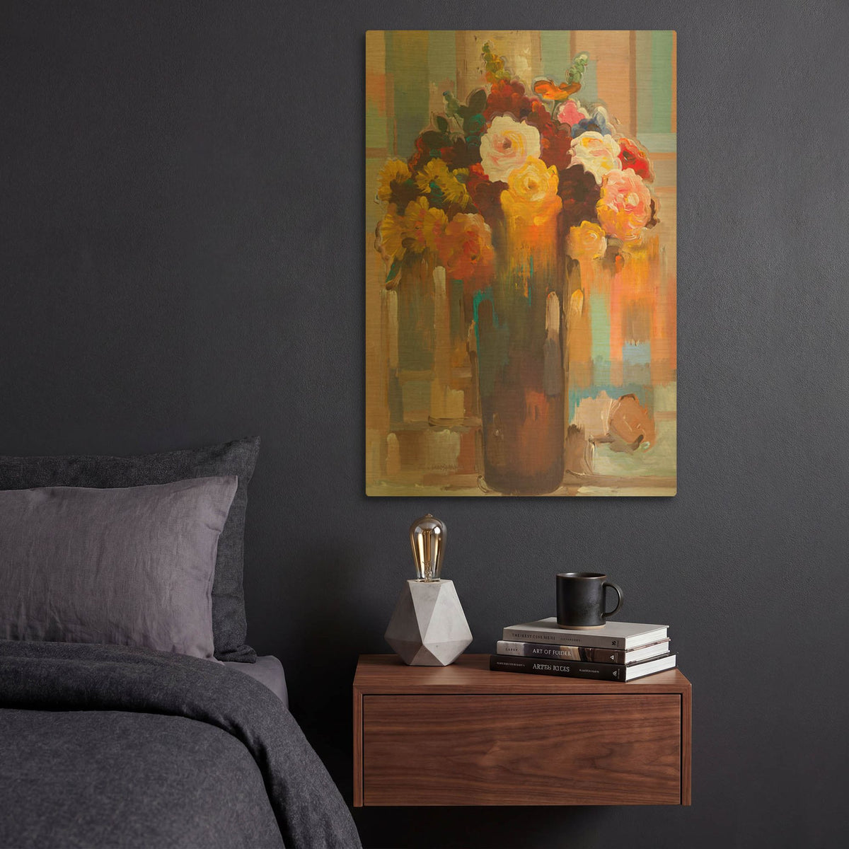 'Golden Bouquet' By Hooshang Khorasani Gold Metal Wall Art