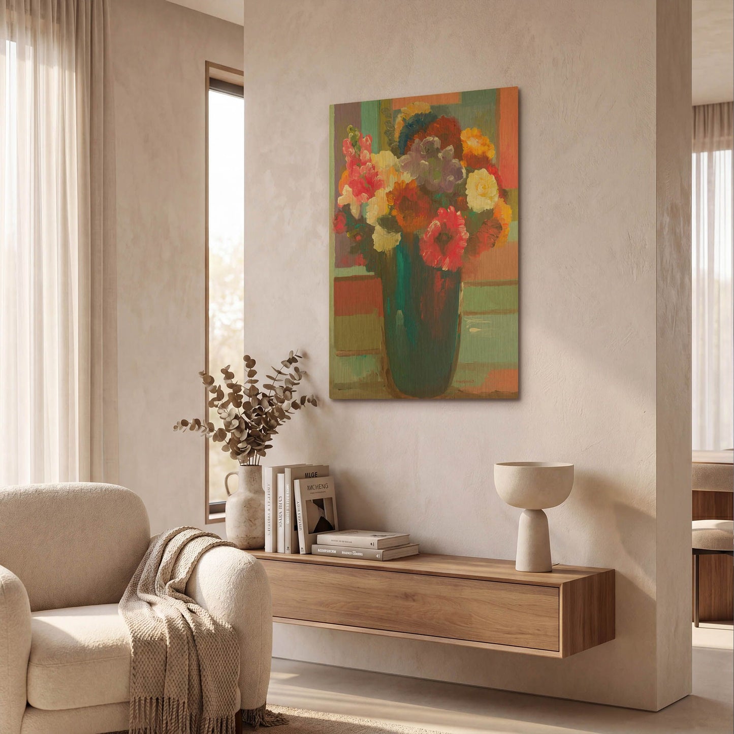 'Nature Selected' By Hooshang Khorasani Gold Metal Wall Art