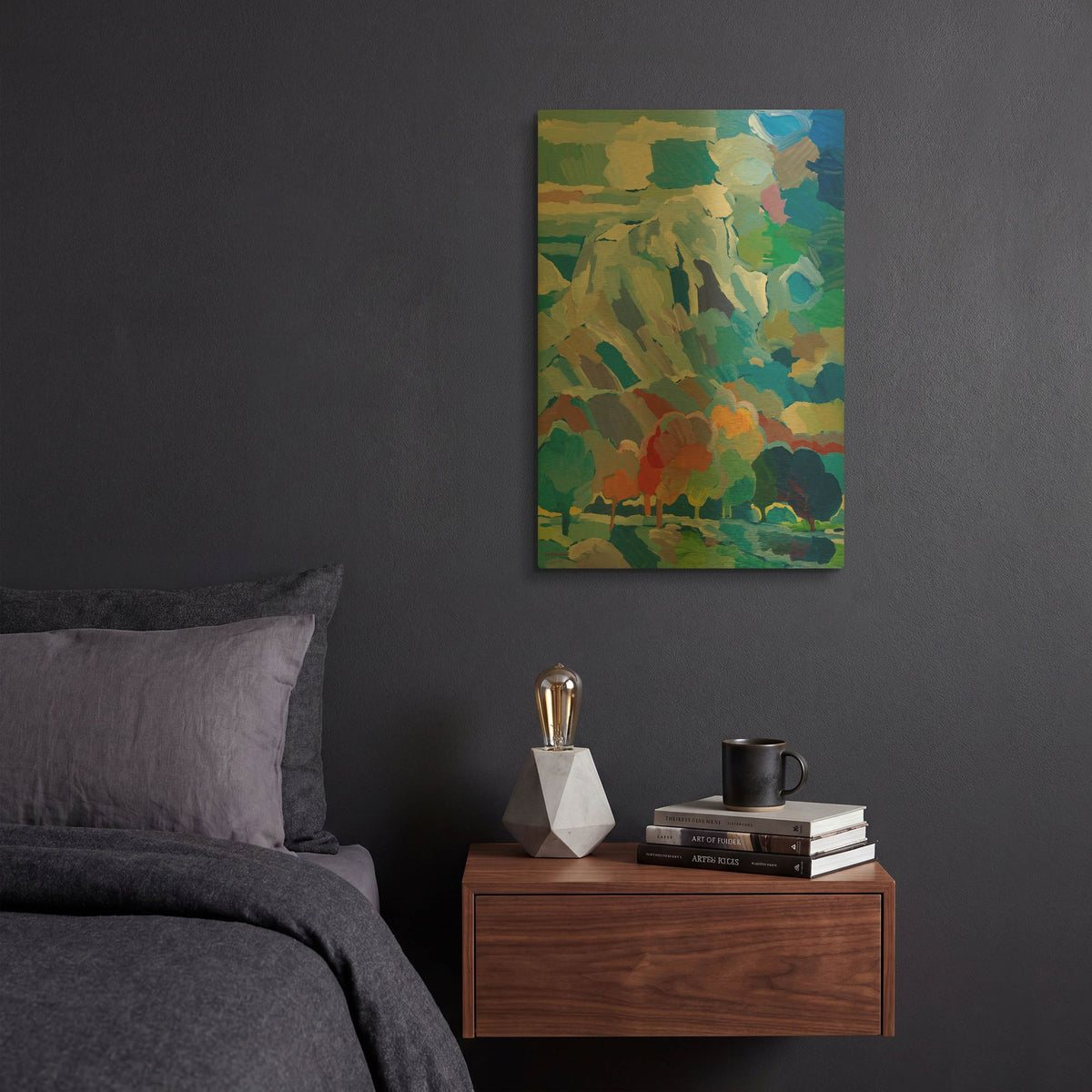 'Cottonwood Connection' By Hooshang Khorasani Gold Metal Wall Art