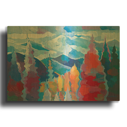 'Points of Reverie' By Hooshang Khorasani Gold Metal Wall Art
