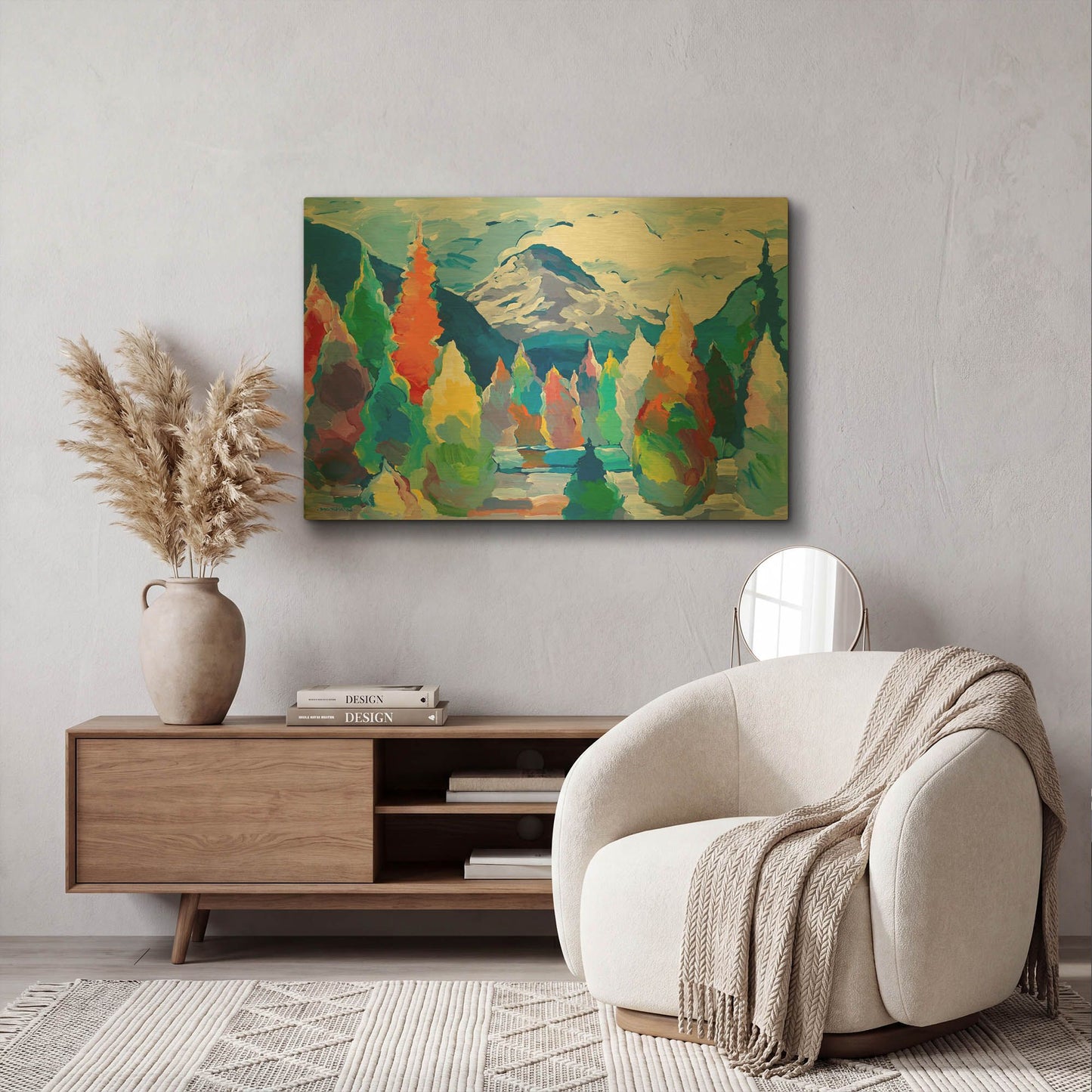 'Glacier Legacy #5' By Hooshang Khorasani Gold Metal Wall Art