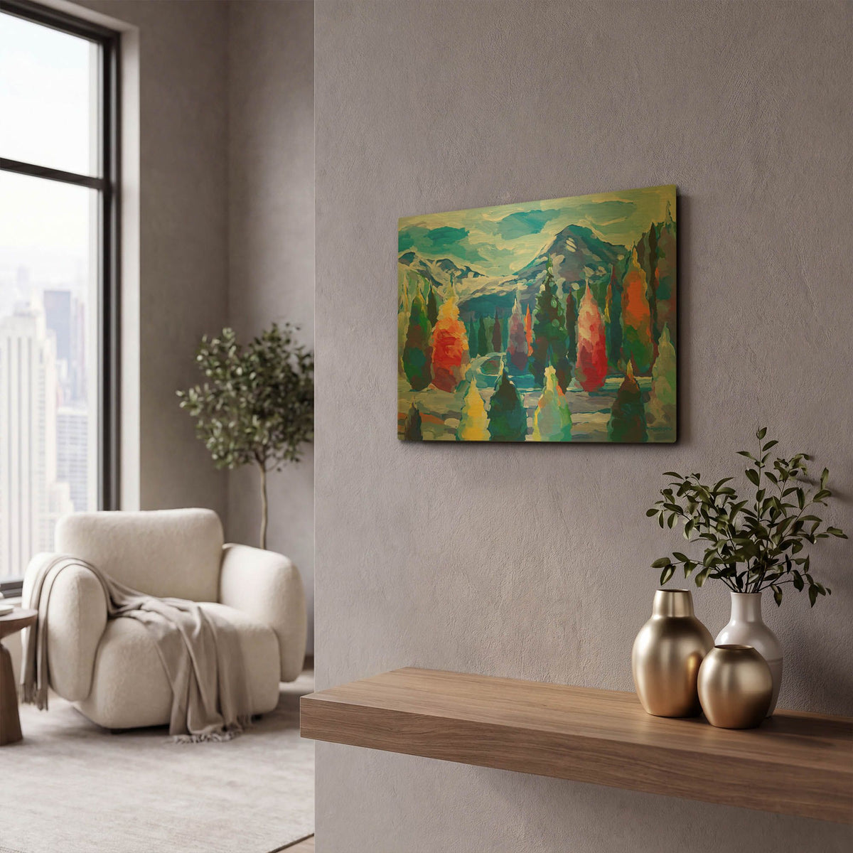 'Glacier Legacy #4' By Hooshang Khorasani Gold Metal Wall Art