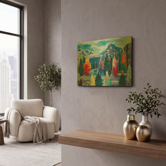 'Glacier Legacy #4' By Hooshang Khorasani Gold Metal Wall Art