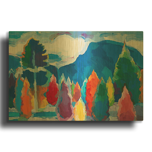 'Reach for the Sky #3' By Hooshang Khorasani Gold Metal Wall Art