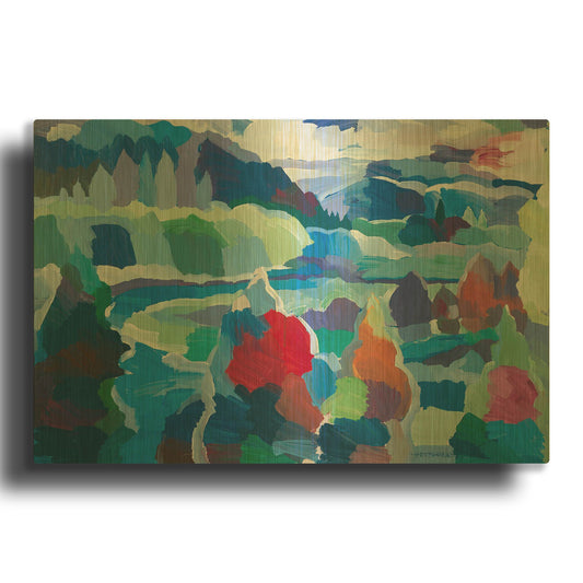 'Color' By Hooshang Khorasani Gold Metal Wall Art