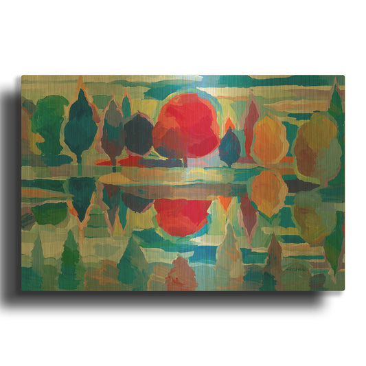 'Time for Reflection' By Hooshang Khorasani Gold Metal Wall Art
