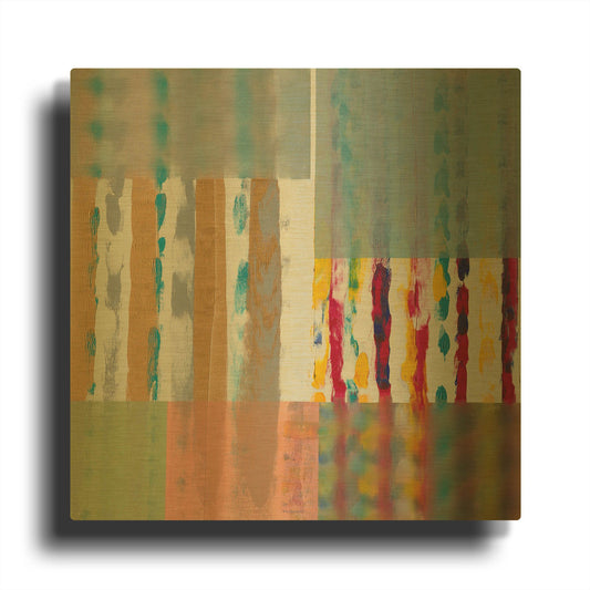 'Shades of Color' By Hooshang Khorasani Gold Metal Wall Art