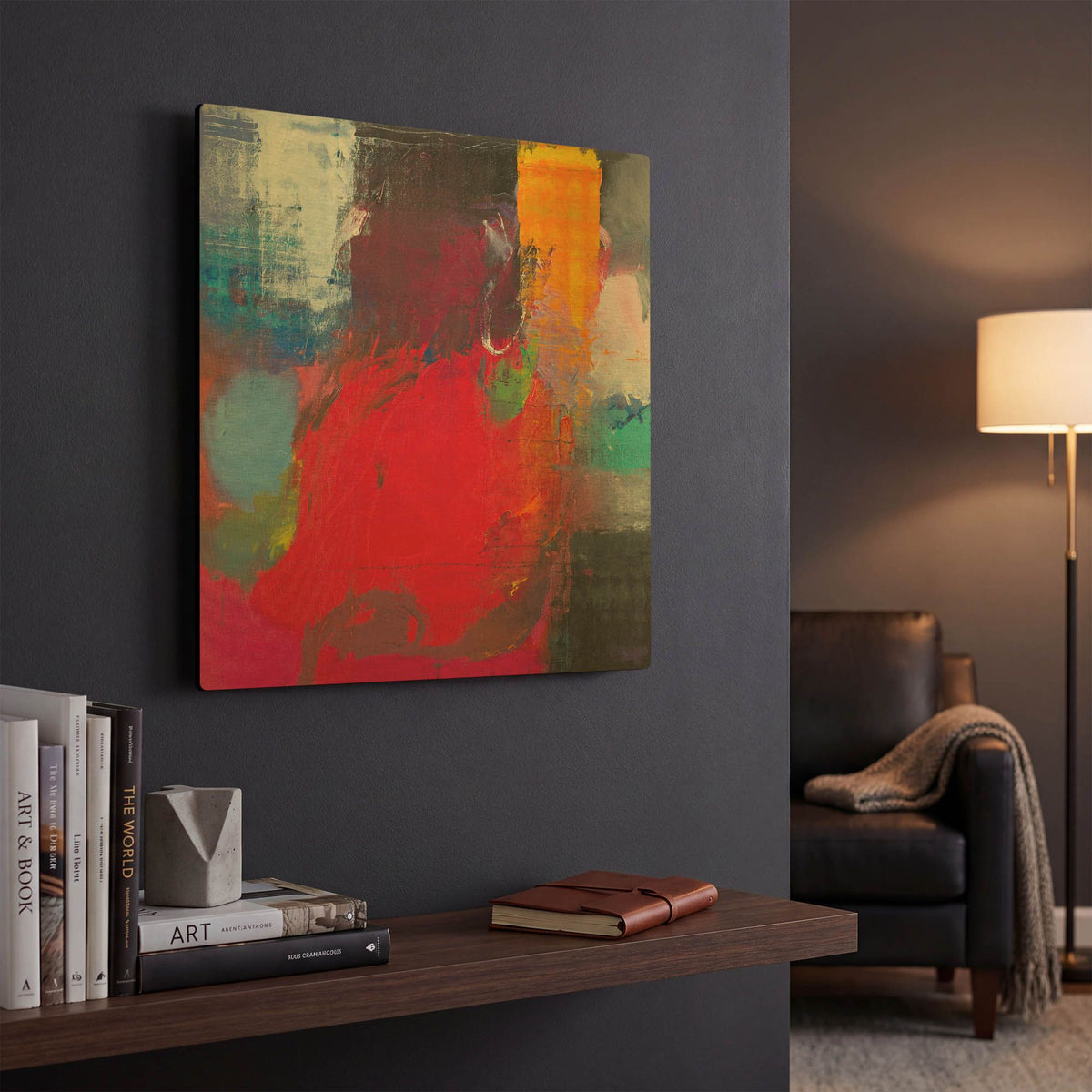 'Joy #3' By Hooshang Khorasani Gold Metal Wall Art