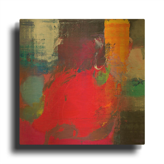 'Joy #3' By Hooshang Khorasani Gold Metal Wall Art