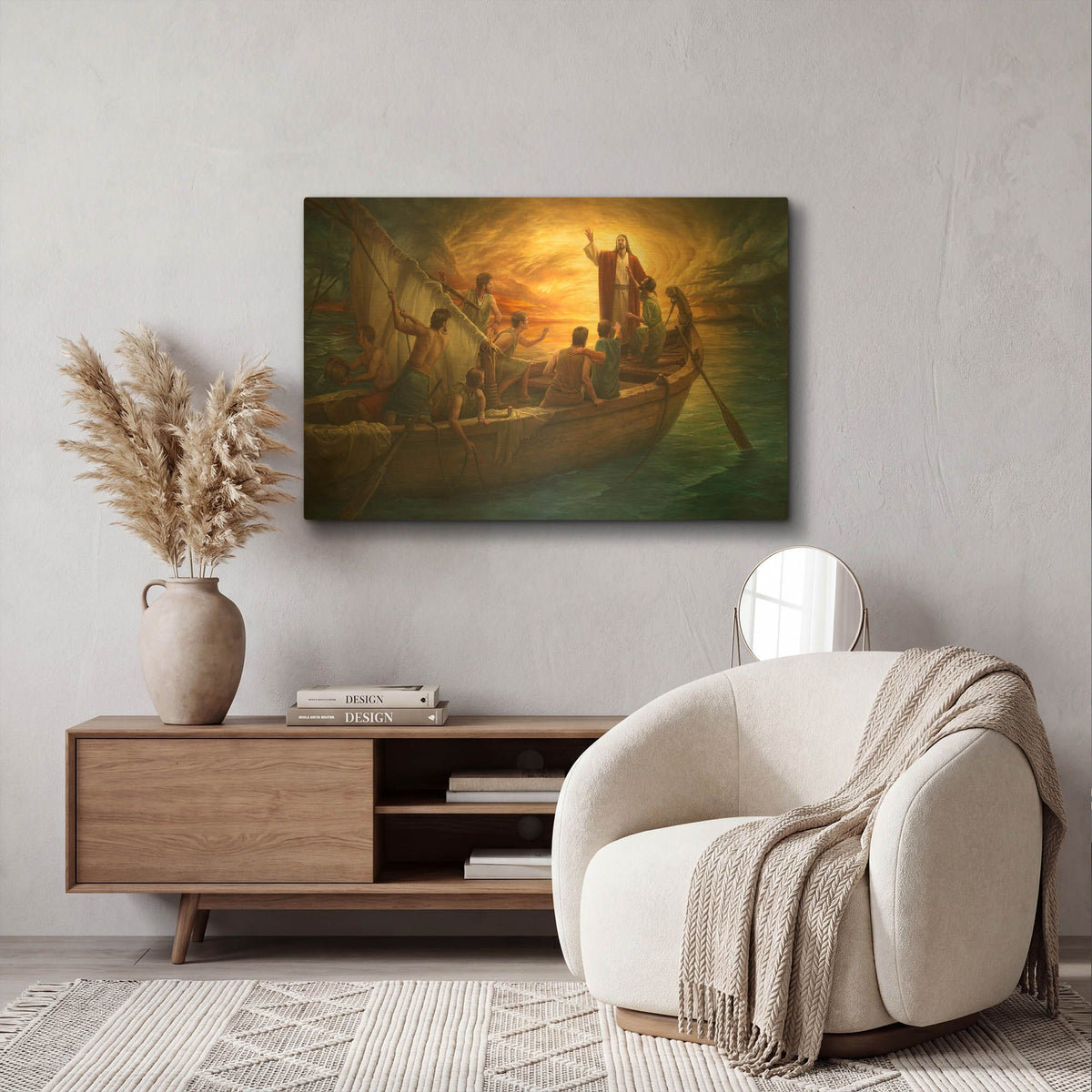 'From Fear to Faith' By Howard Lyon Gold Metal Wall Art