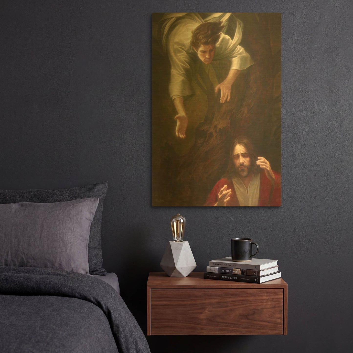 'Gethsemane' By Howard Lyon Gold Metal Wall Art