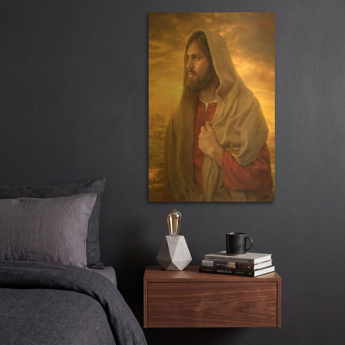 'Light of the World' By Howard Lyon Gold Metal Wall Art