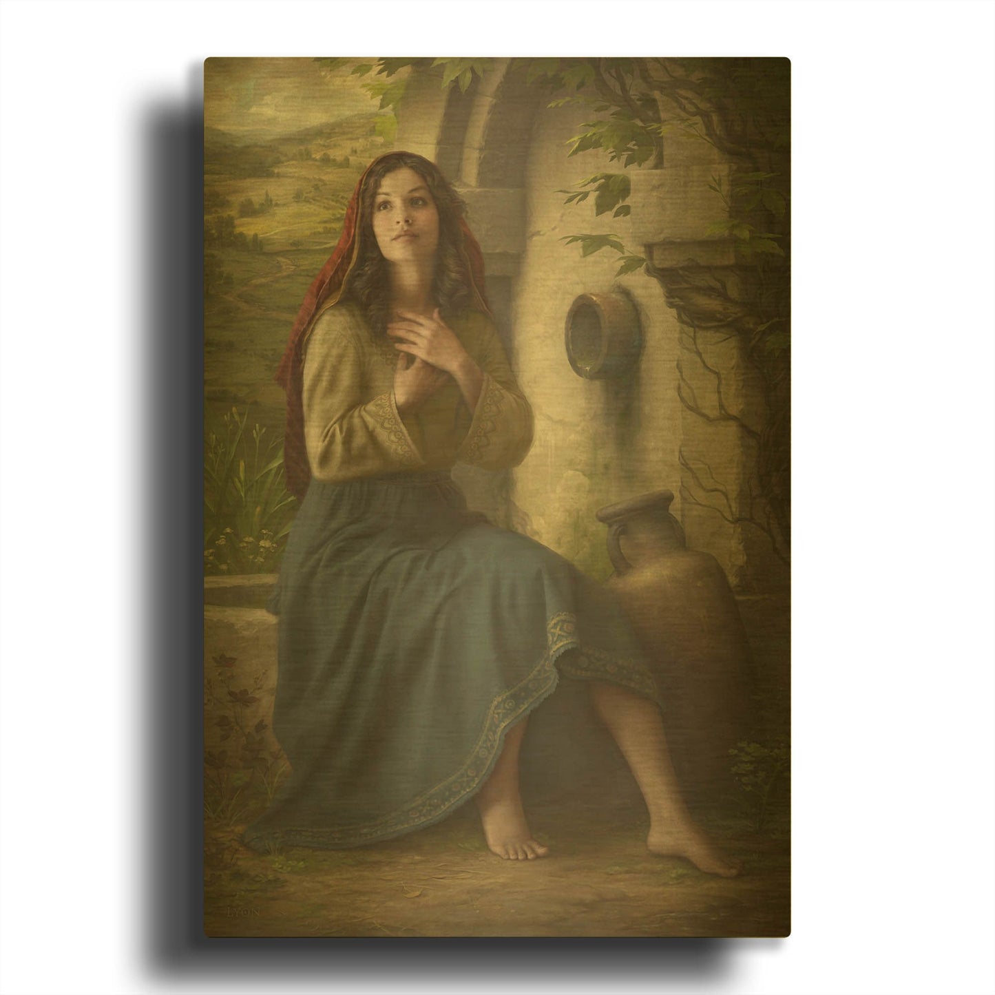 'Living Water' By Howard Lyon Gold Metal Wall Art