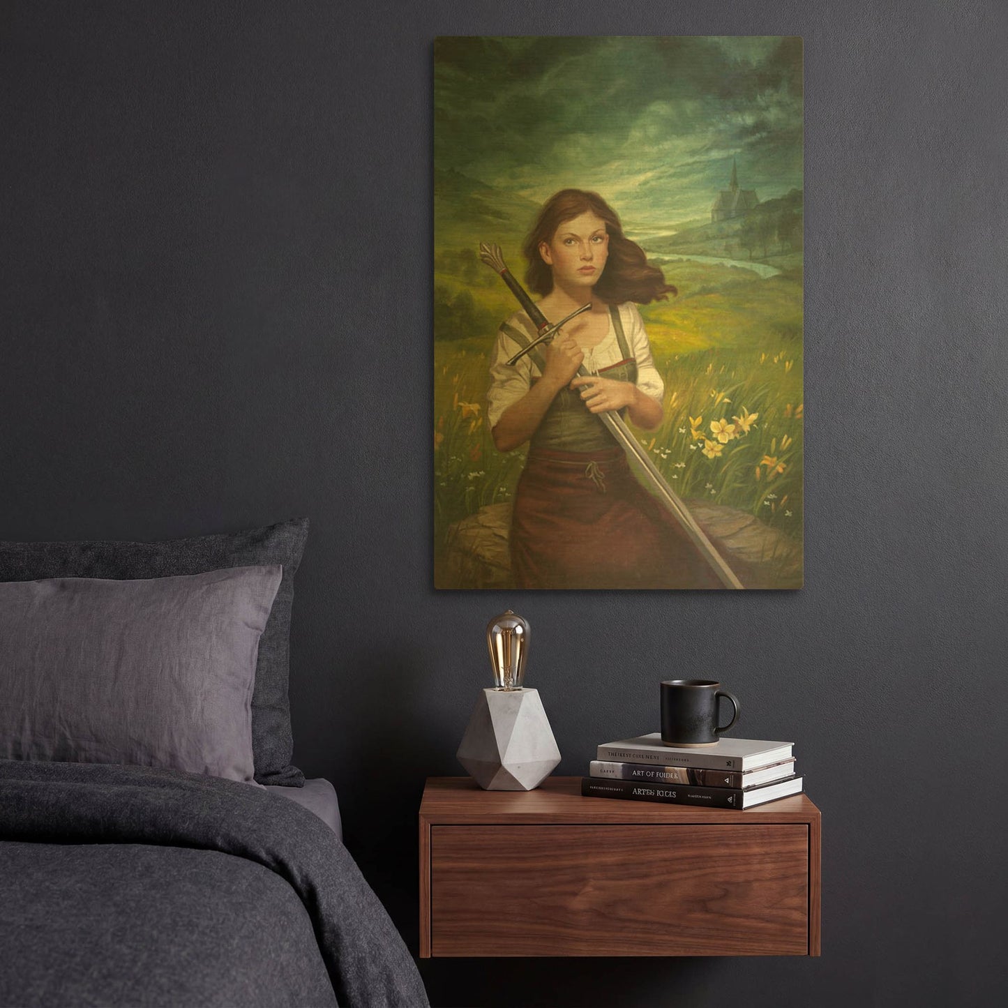'Virtue' By Howard Lyon Gold Metal Wall Art