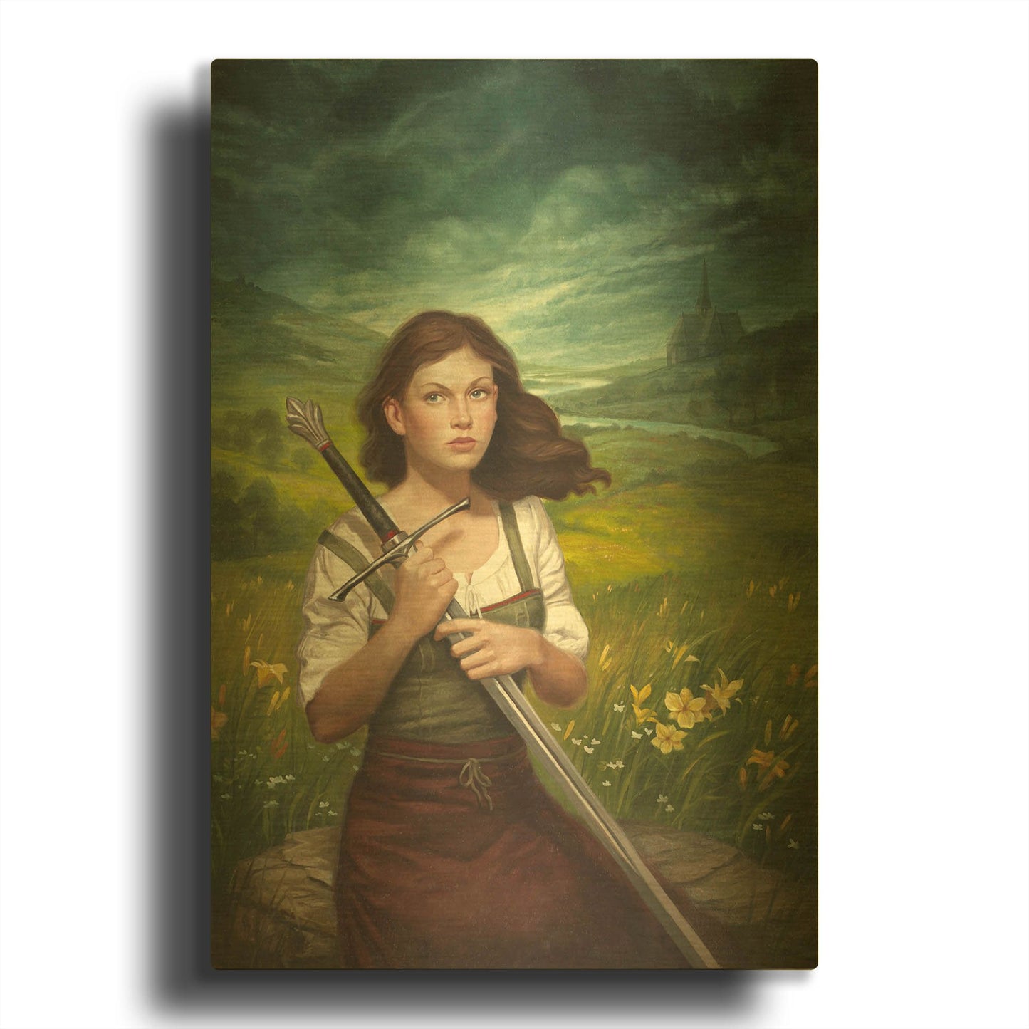 'Virtue' By Howard Lyon Gold Metal Wall Art