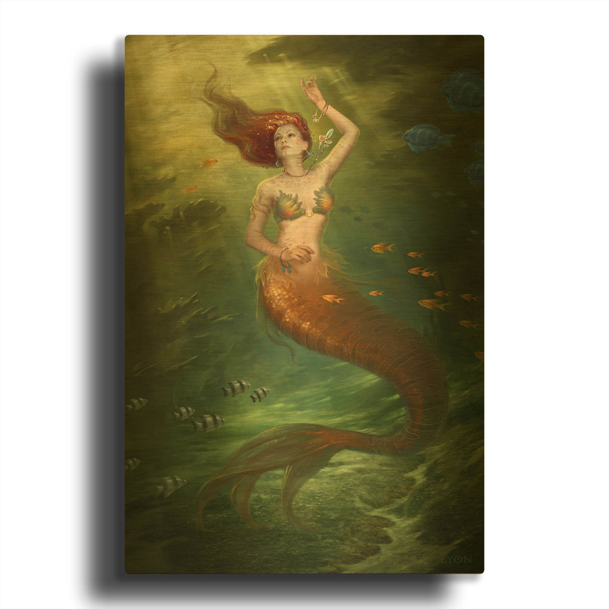 'Underneath it All' By Howard Lyon Gold Metal Wall Art