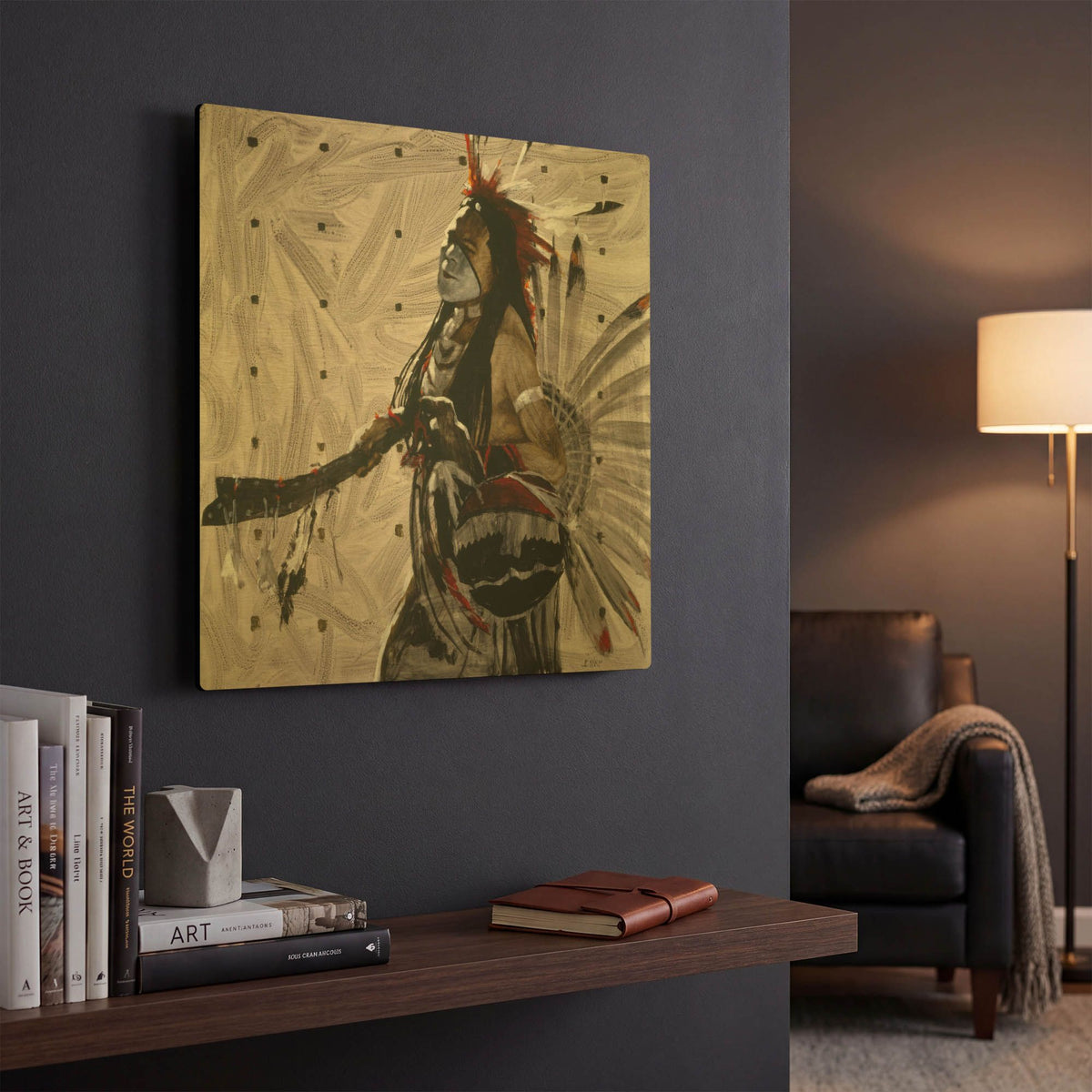 'Ben Yahola' By J. E. Knauf Gold Metal Wall Art