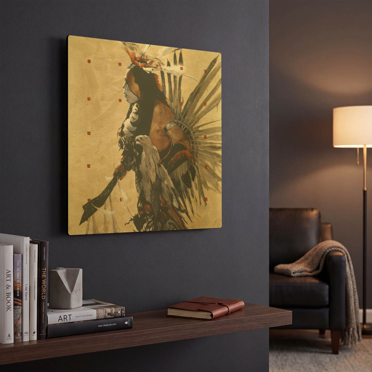'Ben Yahola I I I' By J. E. Knauf Gold Metal Wall Art