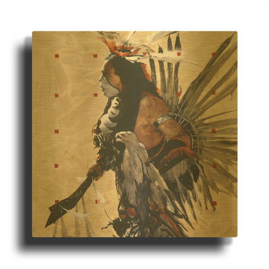 'Ben Yahola I I I' By J. E. Knauf Gold Metal Wall Art